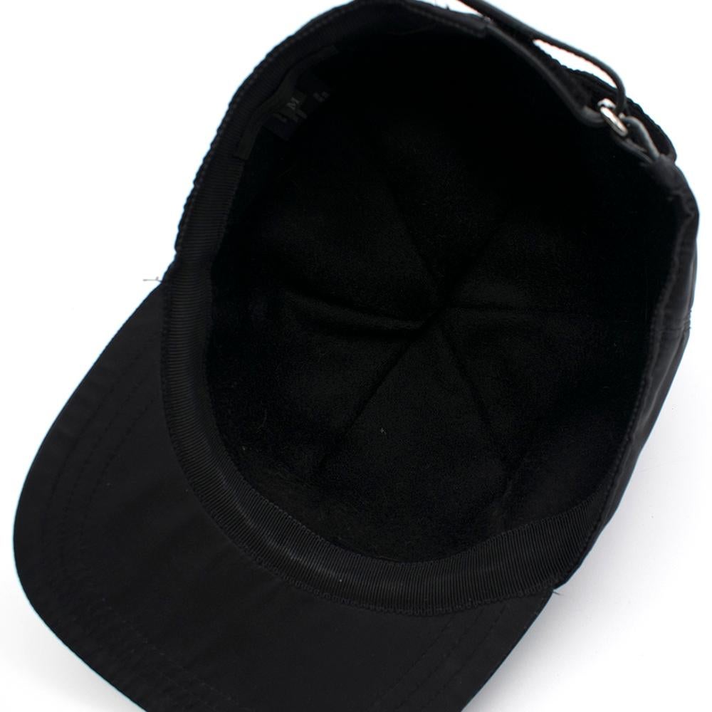 Men's Prada Black Logo Baseball Cap	