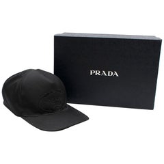 Prada Black Logo Baseball Cap