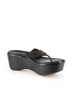 Prada Black Logo Platform Sandals Size IT 39