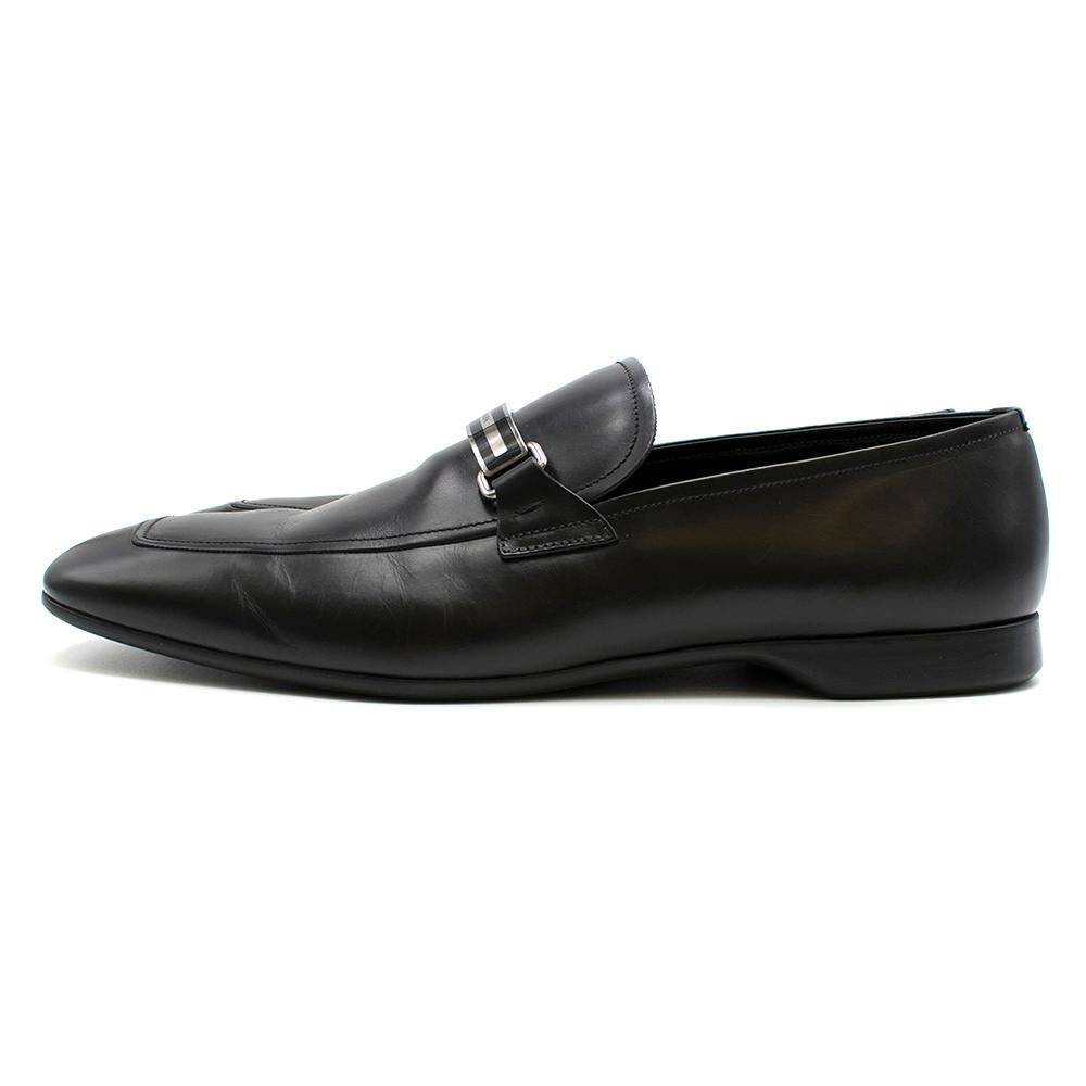 Prada Black Men's Leather Loafers SIZE 11 1