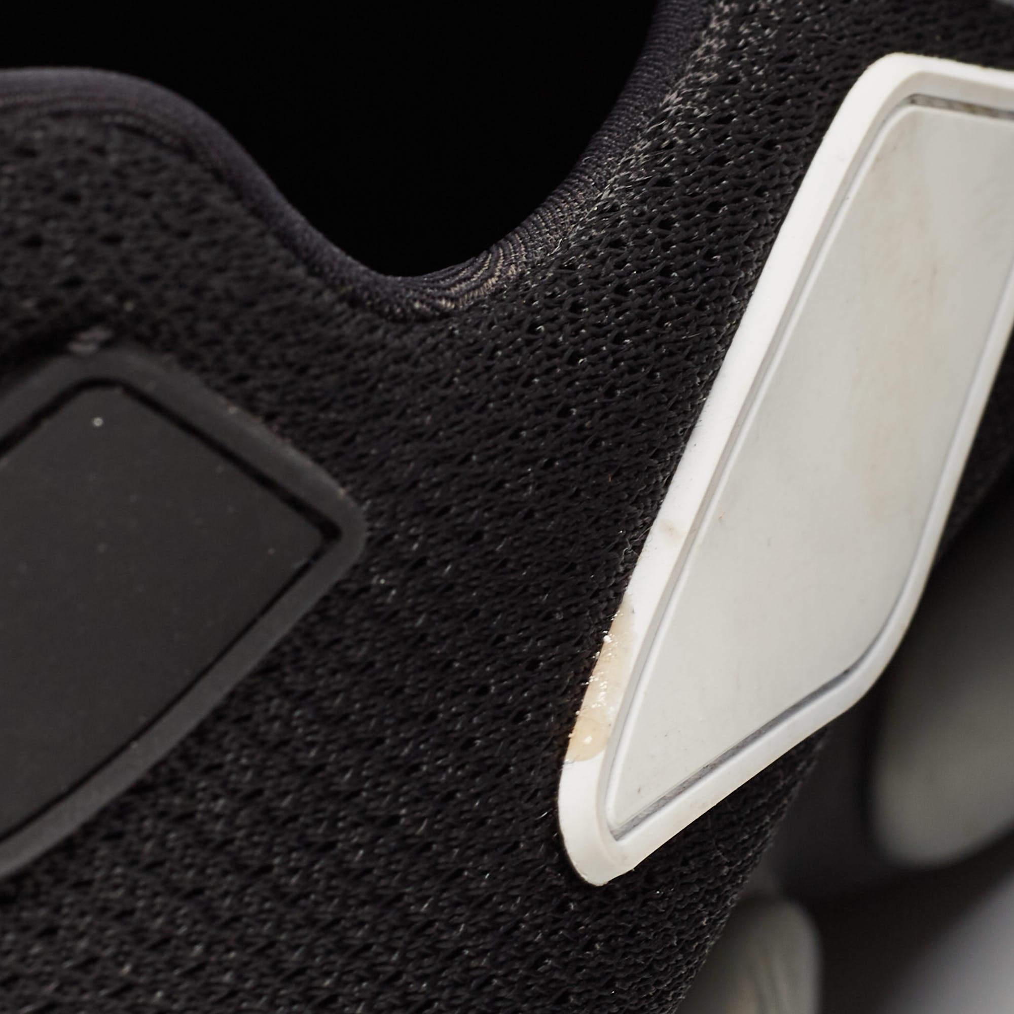Prada Black Mesh Velcro Strap Low Top Sneakers Size 38 2