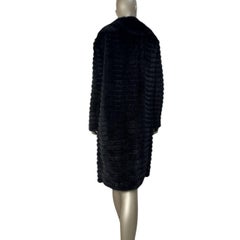 Prada Black Mink Fur Coat - Size IT42