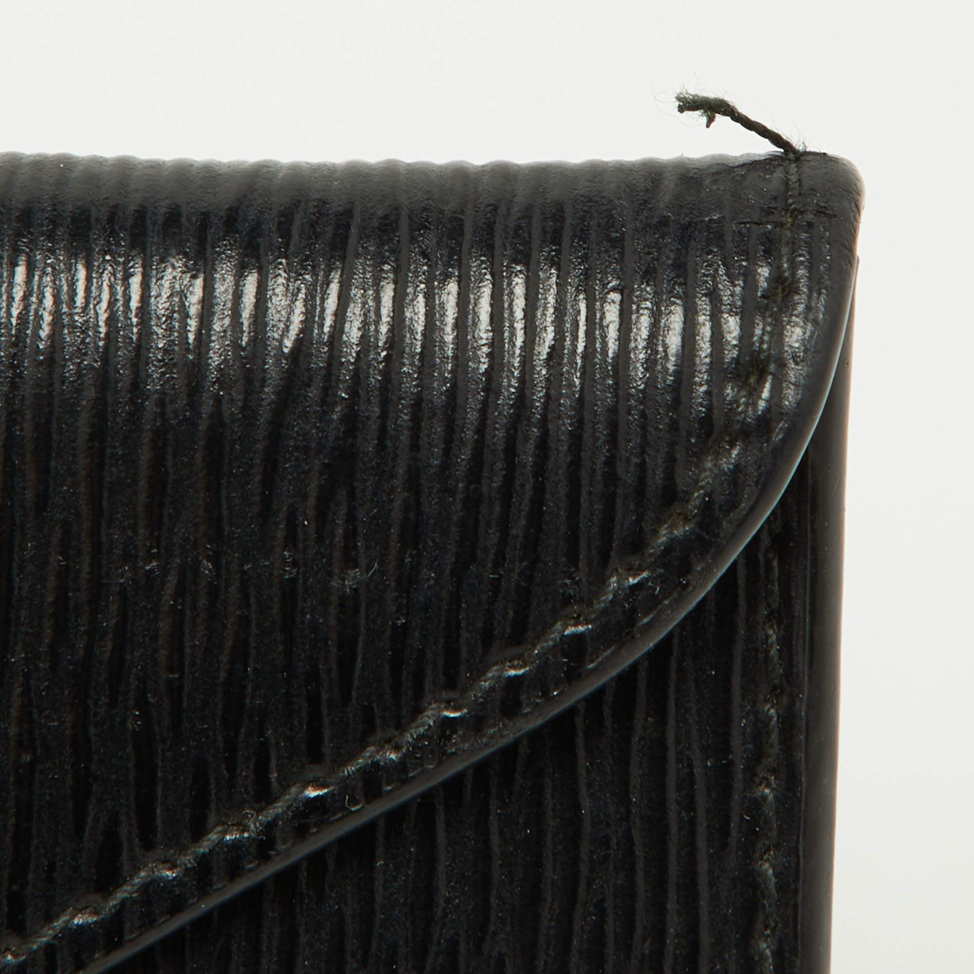 Prada Black Move Leather Envelope Slim Wallet 7