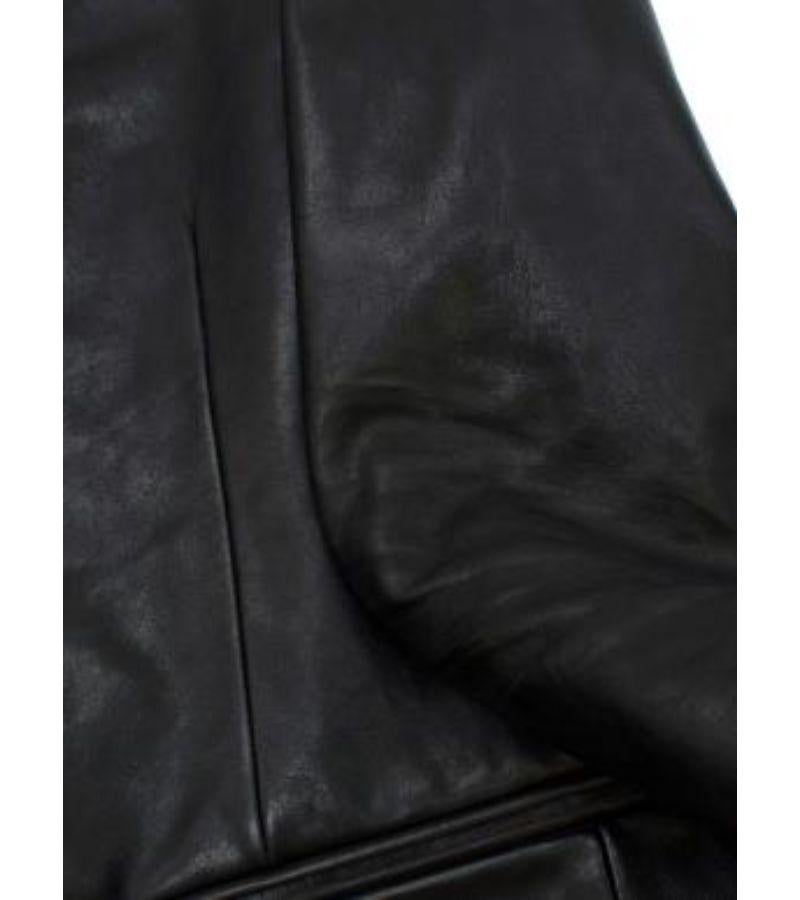 Prada Black Nappa Leather Jacket For Sale 2