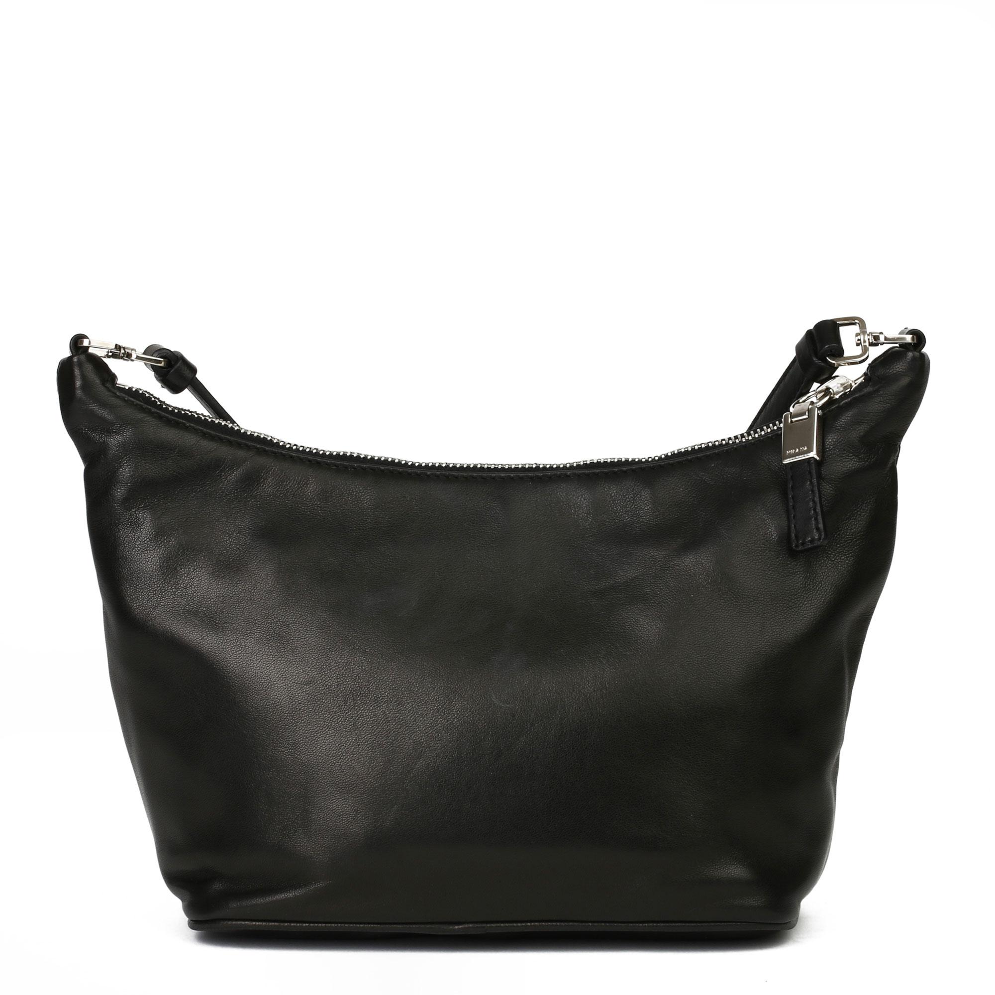 Prada Black Nappa Leather Sirio In Excellent Condition In Bishop's Stortford, Hertfordshire