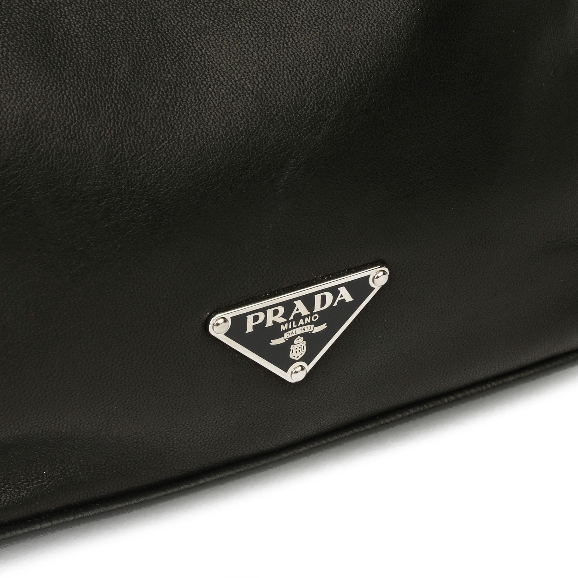 Prada Black Nappa Leather Sirio 1