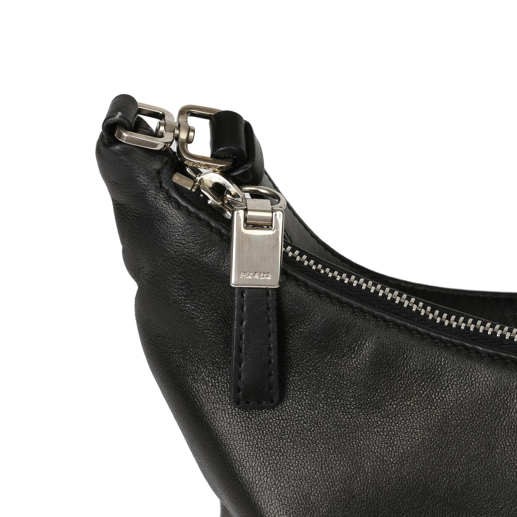 Prada Black Nappa Leather Sirio 2