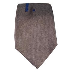 PRADA Corbata de seda negra azul marino geométrica PRADA Corbata de seda negra azul marino geométrica