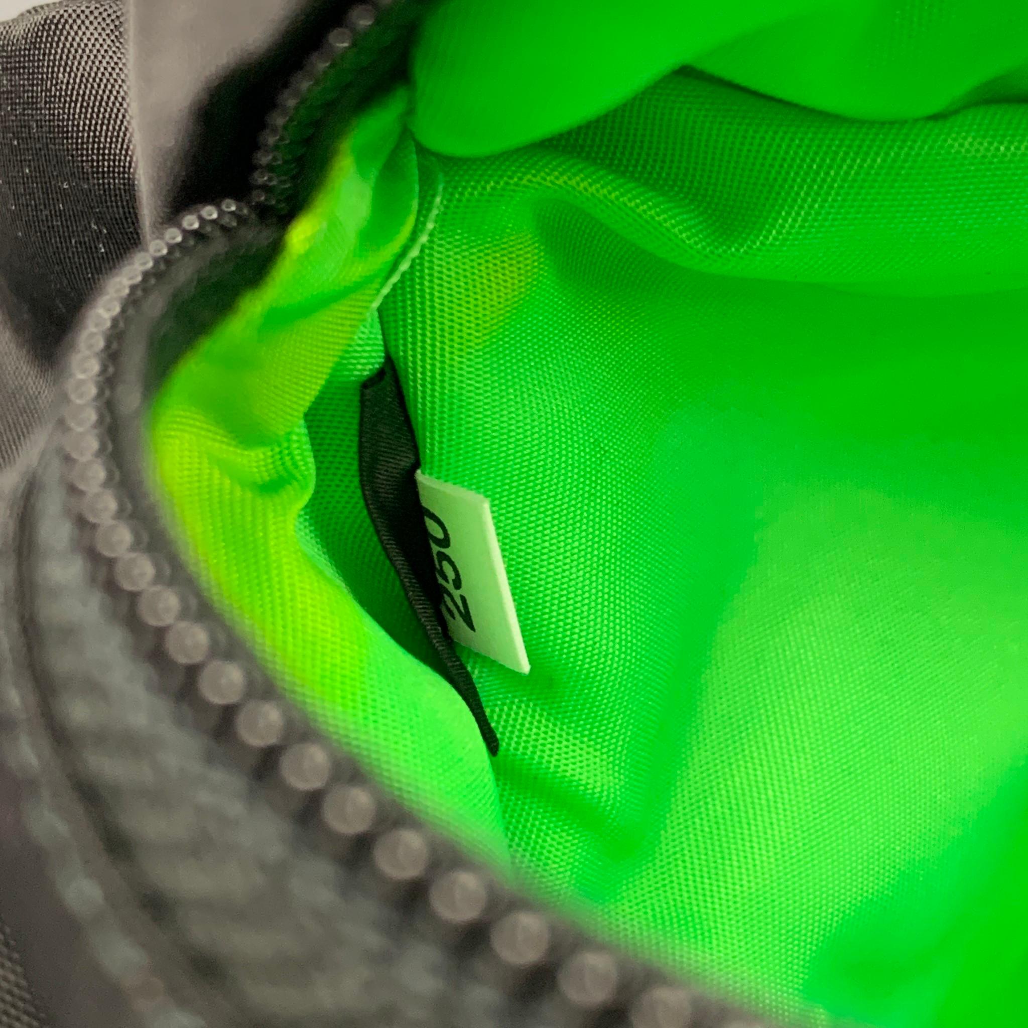 PRADA Black Neon Green Polyester Belt-Bag 4