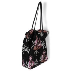 PRADA schwarz Nylon 2014 HULA Einkaufstasche Tasche 1BY300