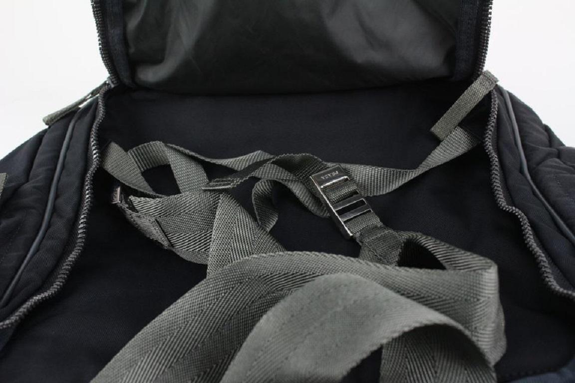 Prada 2way Tasche aus schwarzem Nylon, 1015p52 im Angebot 5