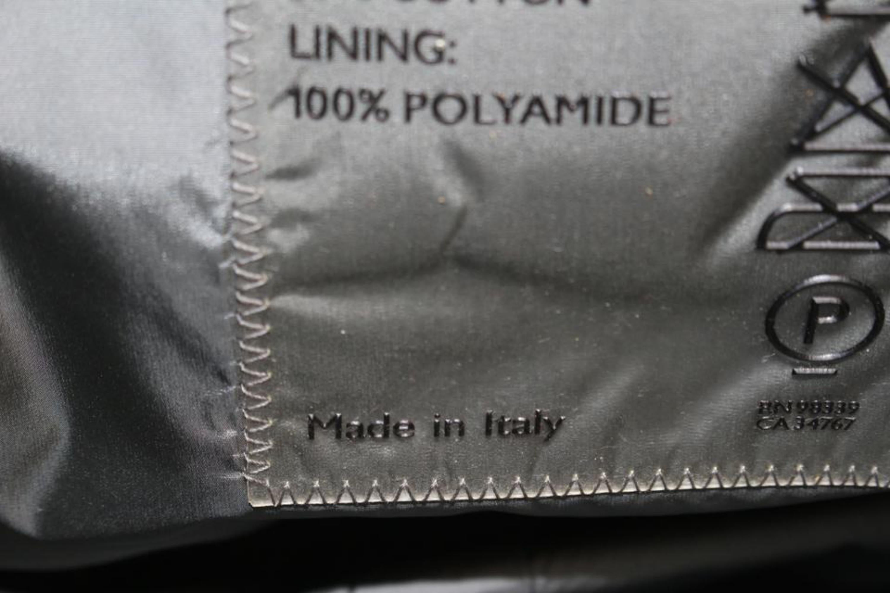 Prada Black Nylon 2way Bag 1015p52 For Sale at 1stDibs