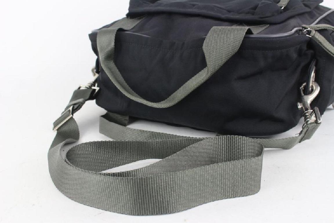 Prada Black Nylon 2way Bag 1015p52 For Sale 2