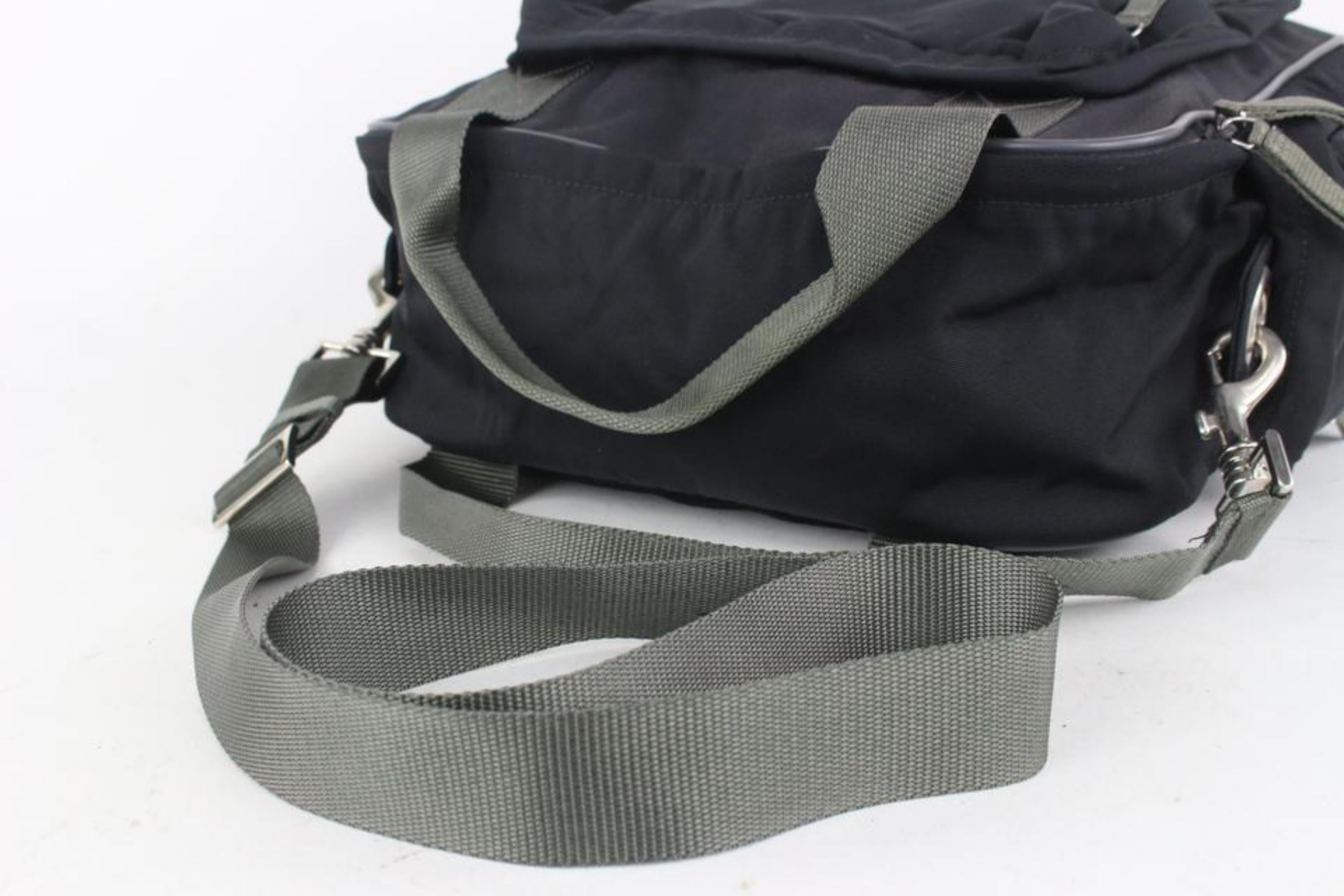 Prada Black Nylon 2way Bag 1015p52 For Sale 5