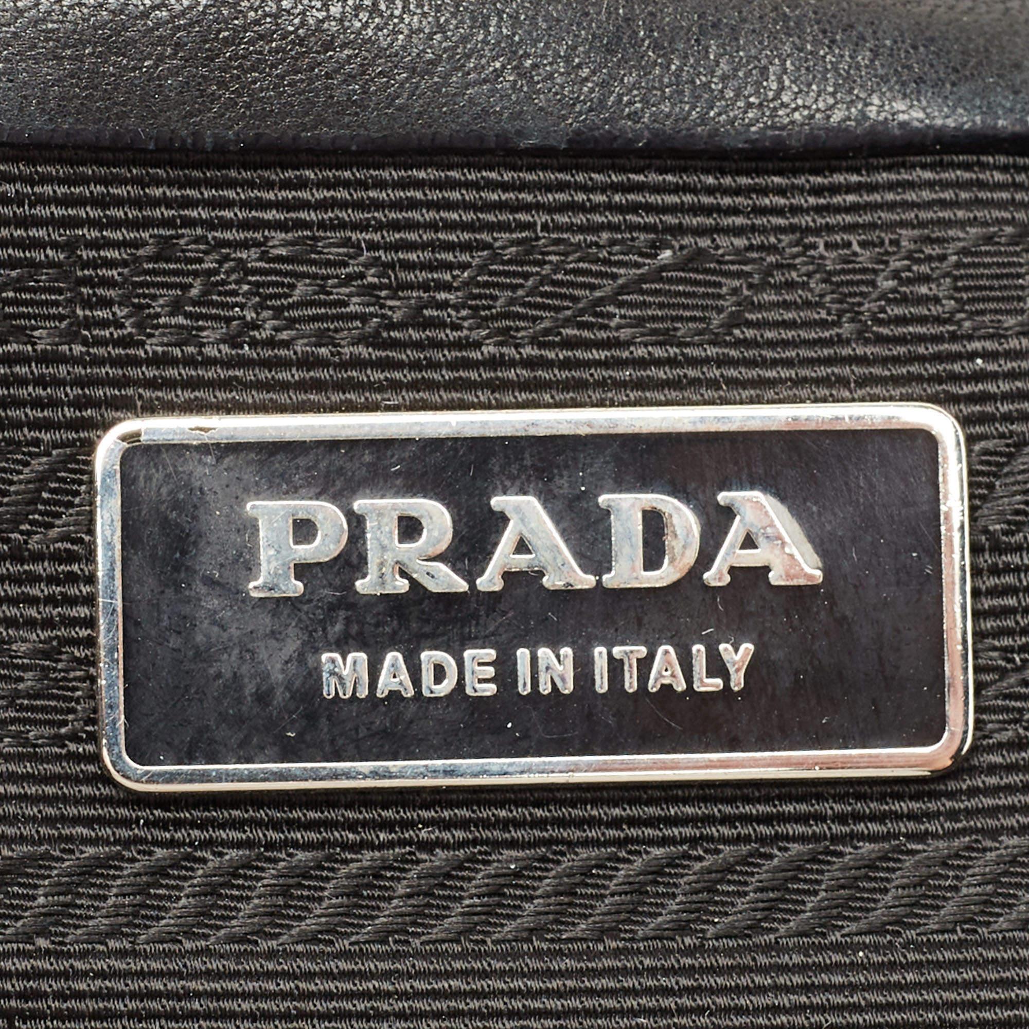 Prada Black Nylon and Leather Easy Shoulder Bag 9