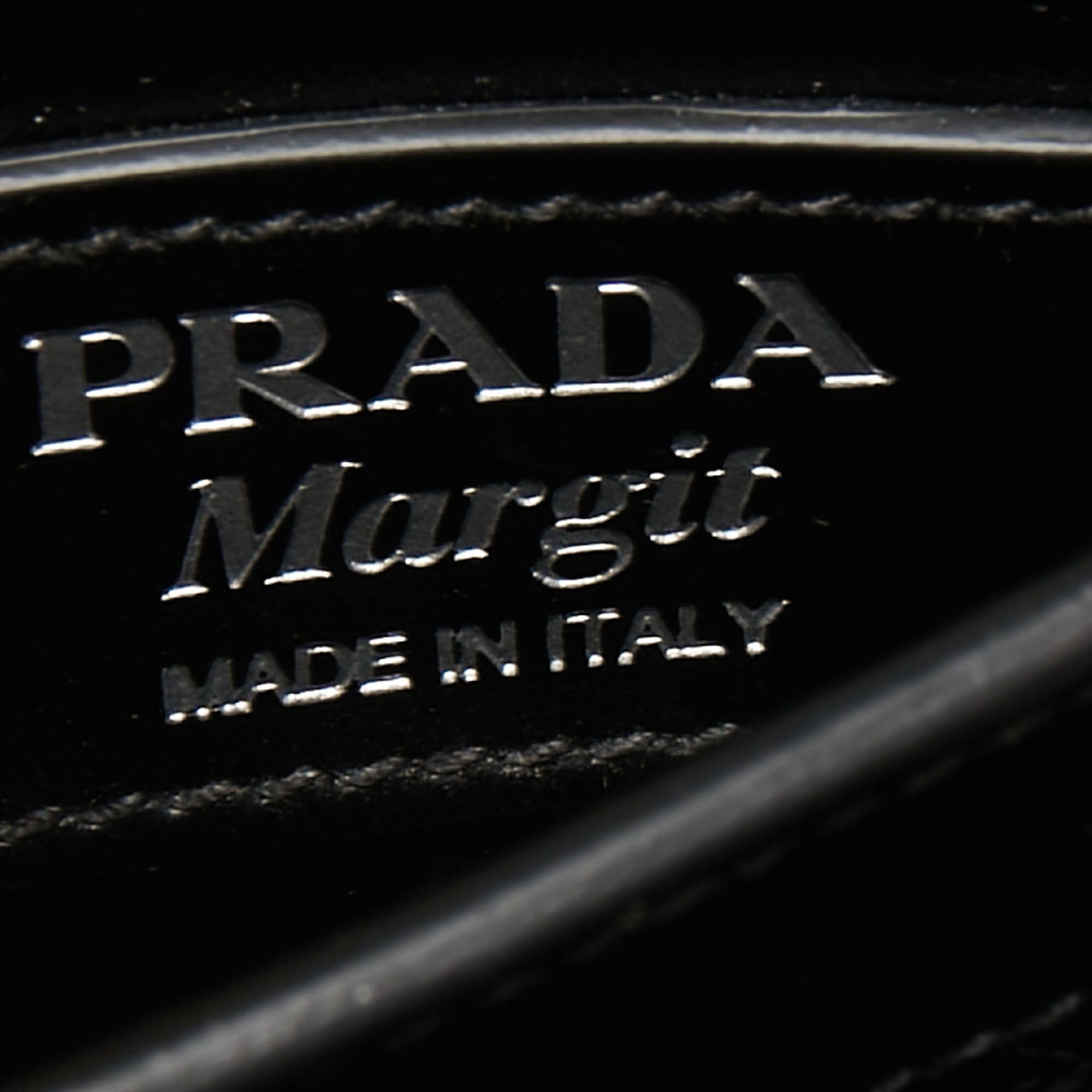 Prada Black Nylon and Leather Margit Tassel Flap Shoulder bag 5