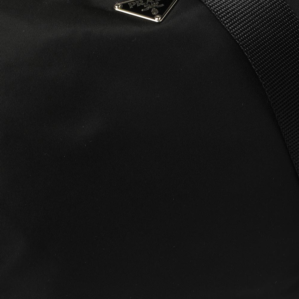 Prada Black Nylon and Leather Messenger Bag 7