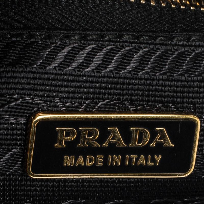 Prada Black Nylon and Leather Shoulder Bag 7