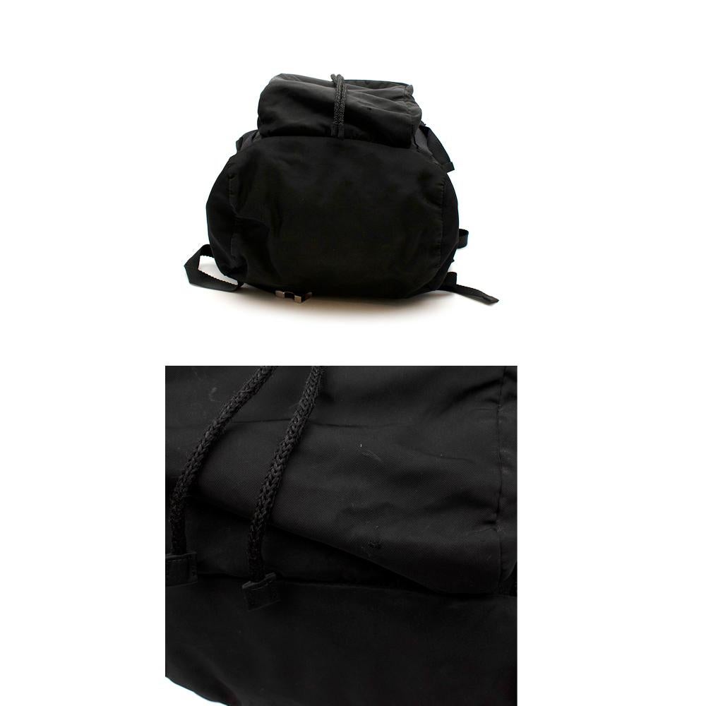 Prada Schwarzer Nylon-Rucksack im Angebot 1