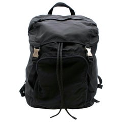 Prada Black Nylon Backpack  