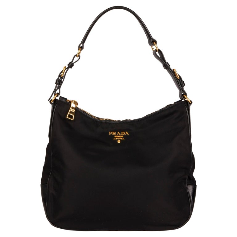 Prada Saffiano Leather Top-Handle Bag, Women, Black