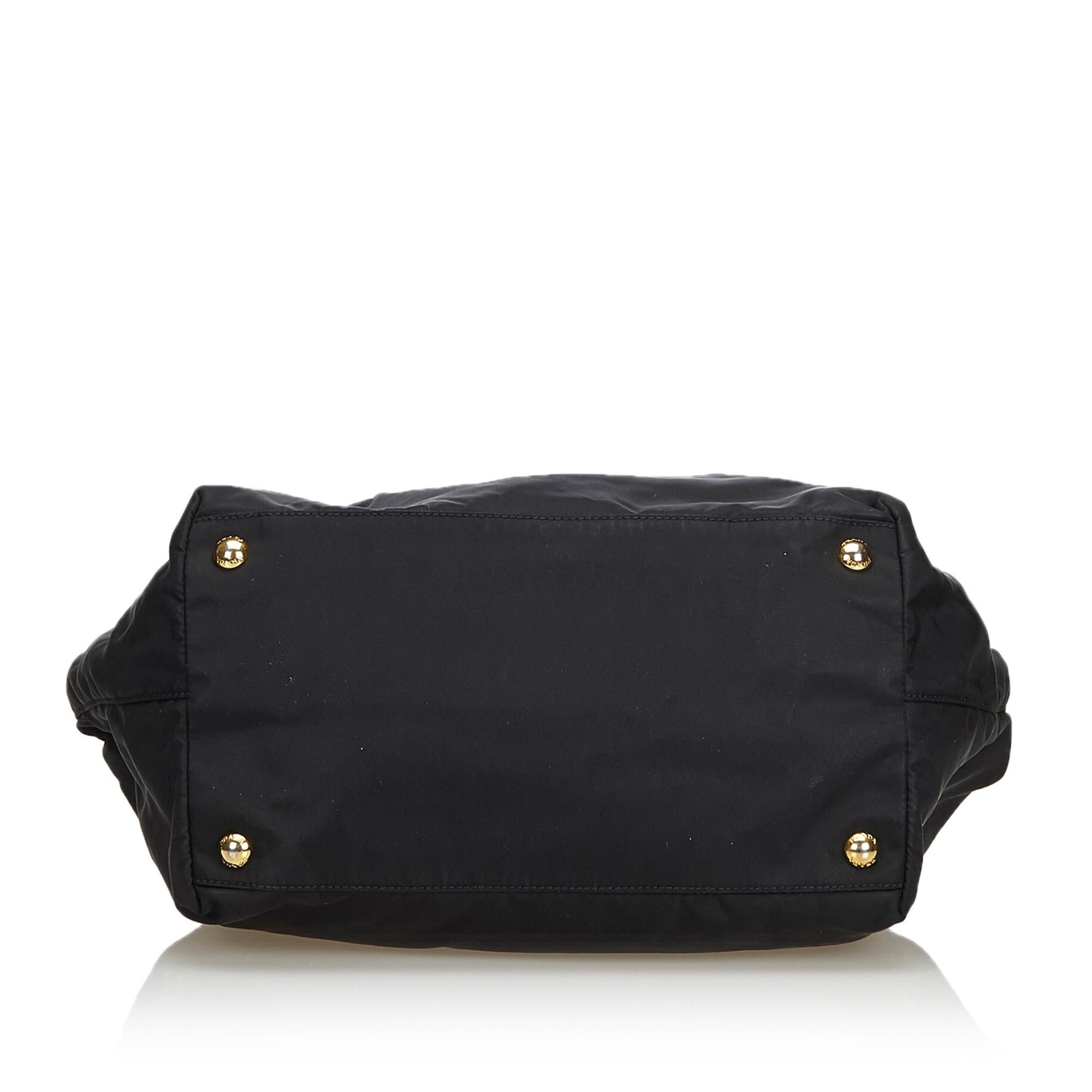 Women's Prada Black Nylon Bow Handbag