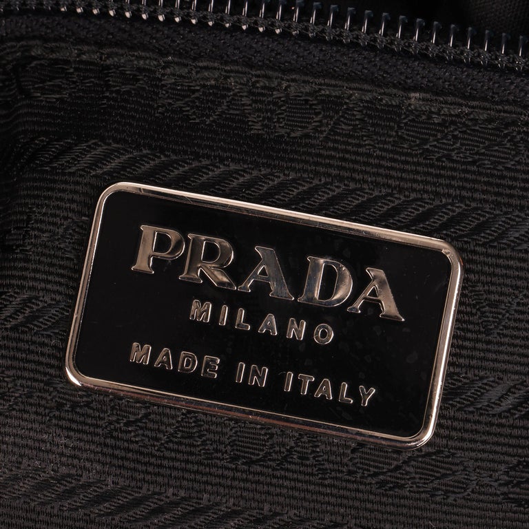 Prada Vintage Black Nylon Bauletto Briefcase Bag For Sale at 1stDibs   vintage prada briefcase, prada briefcase vintage, vintage prada laptop bag
