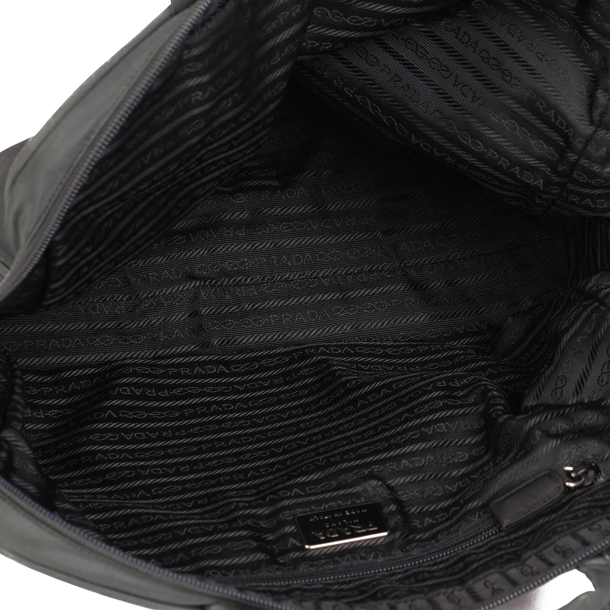 PRADA Black Nylon Briefcase 5