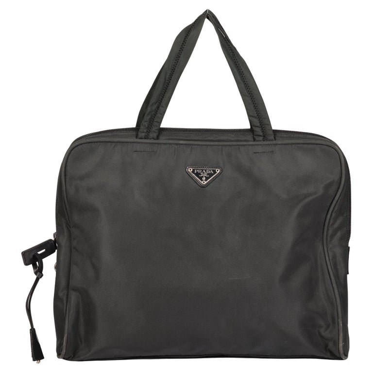 Prada Black Nylon Laptop Bag at 1stDibs