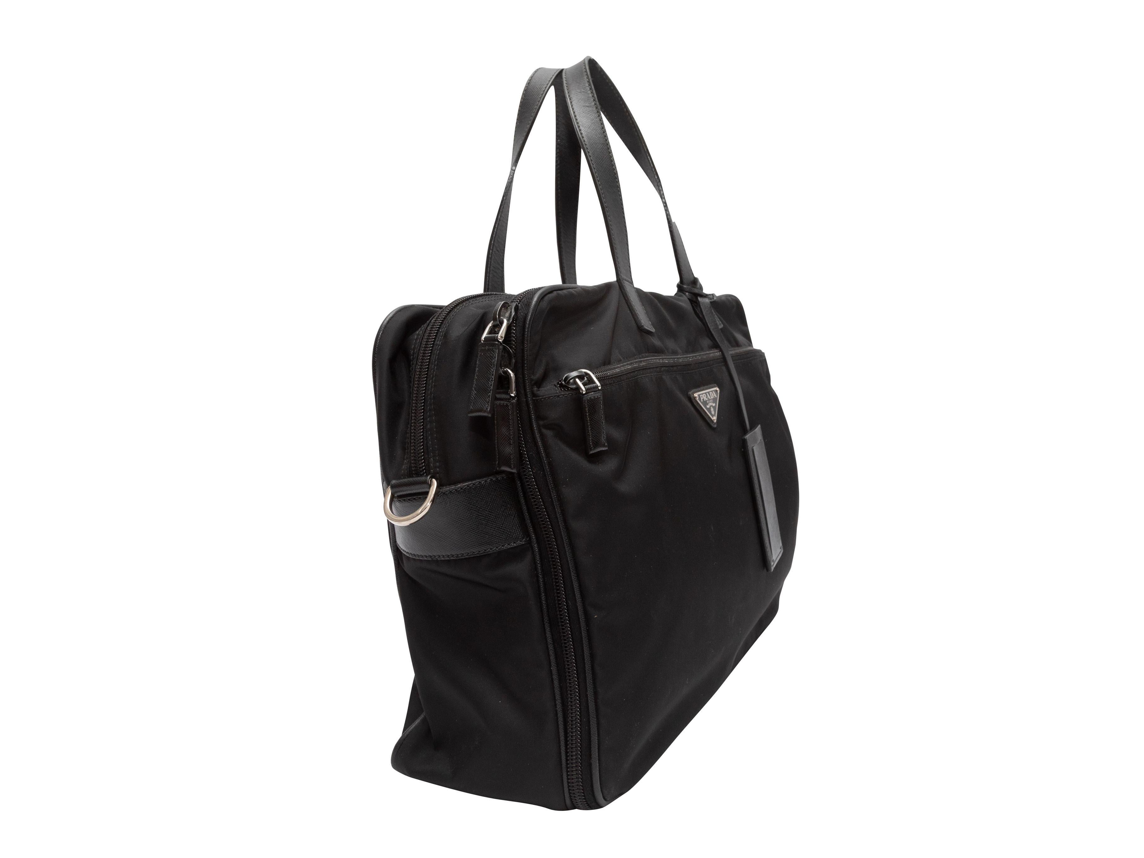 Prada Black Nylon Briefcase/Travel Bag 1