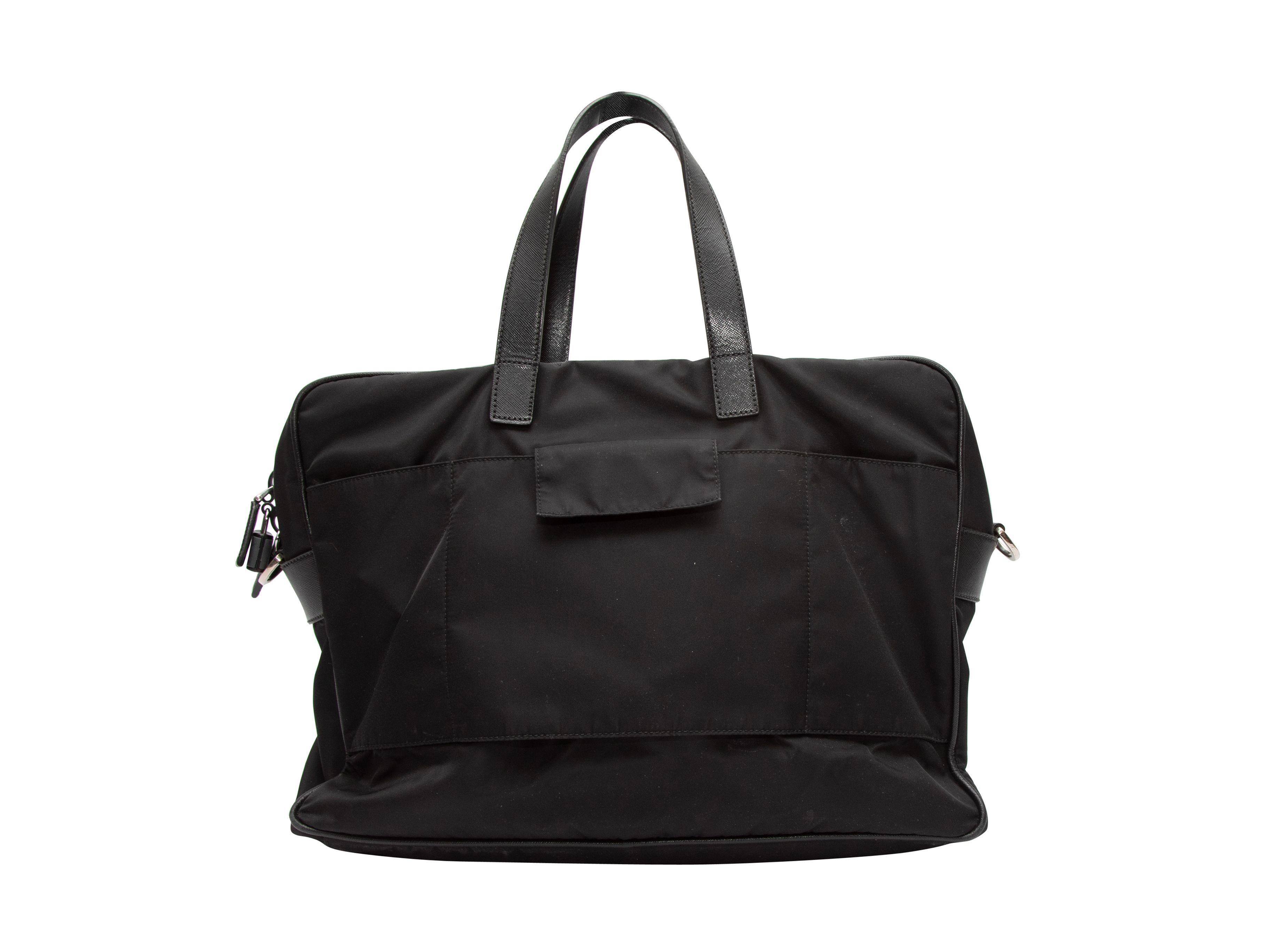 Prada Black Nylon Briefcase/Travel Bag 2