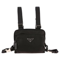 Prada Black Nylon Camera Harness Vest Bag (2VL014)