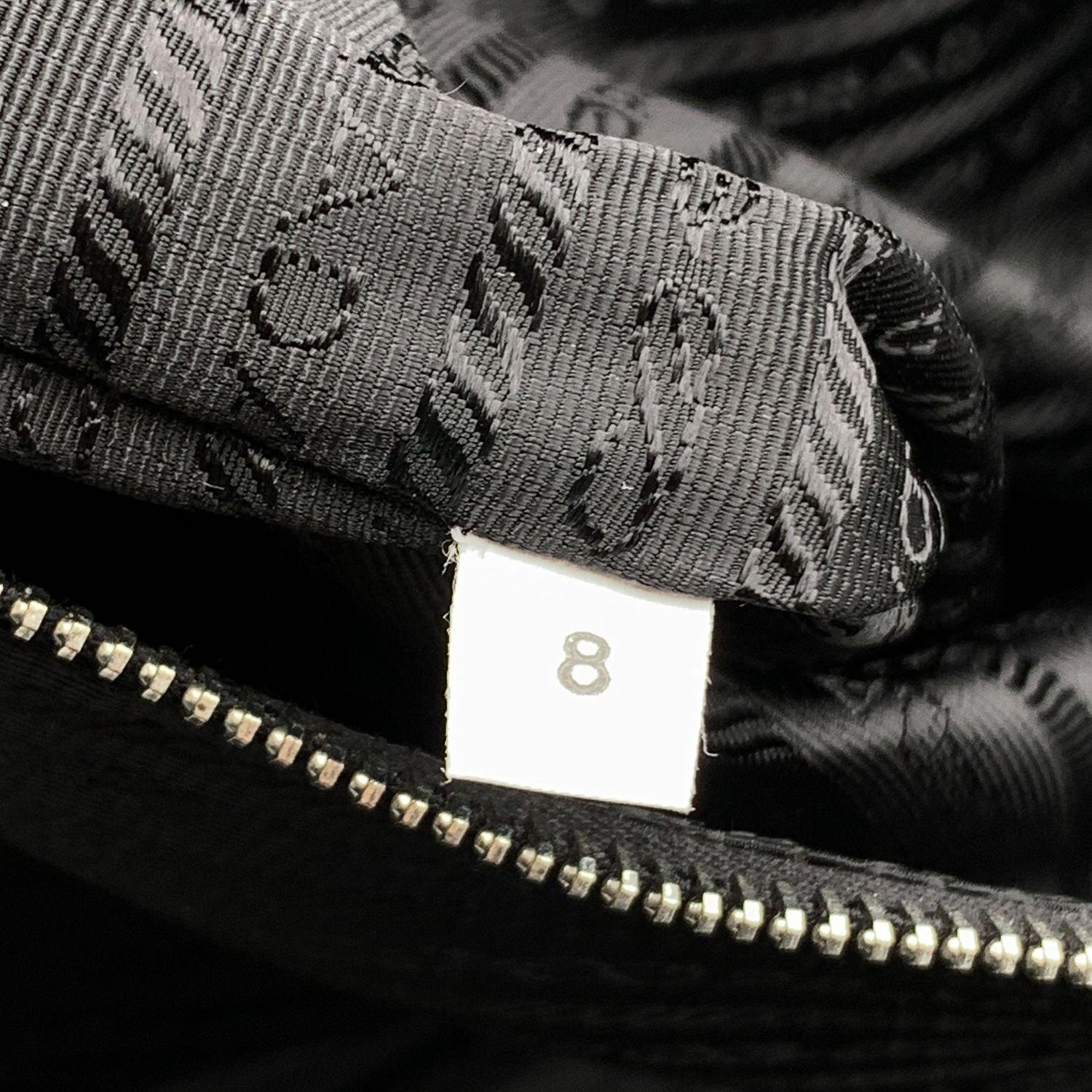 Prada Black Nylon Canvas Rolling Suitcase Trolley Luggage Travel Bag 4
