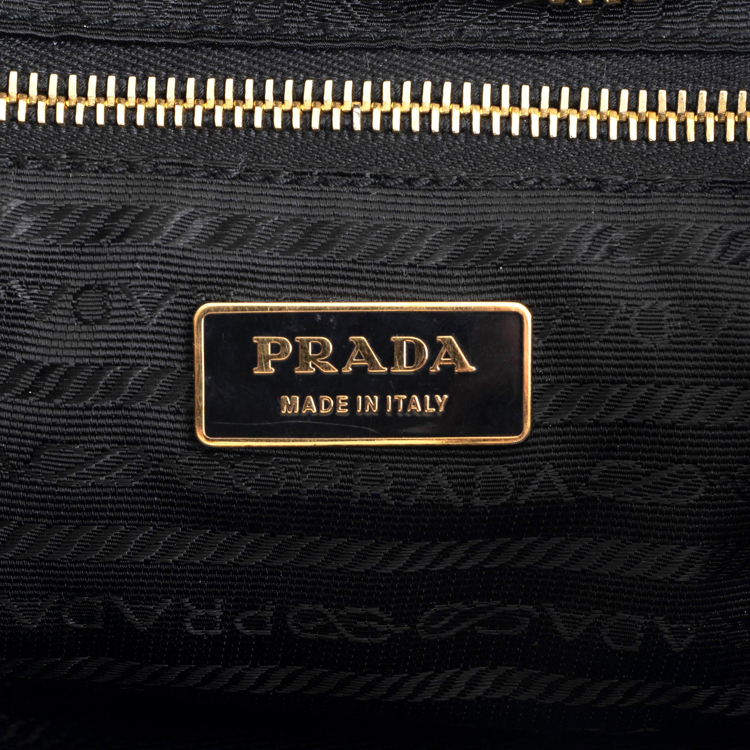 PRADA black nylon CARGO BOWLING Bag BR2521 2
