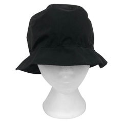 Prada Black Nylon Classic Bucket Hat M