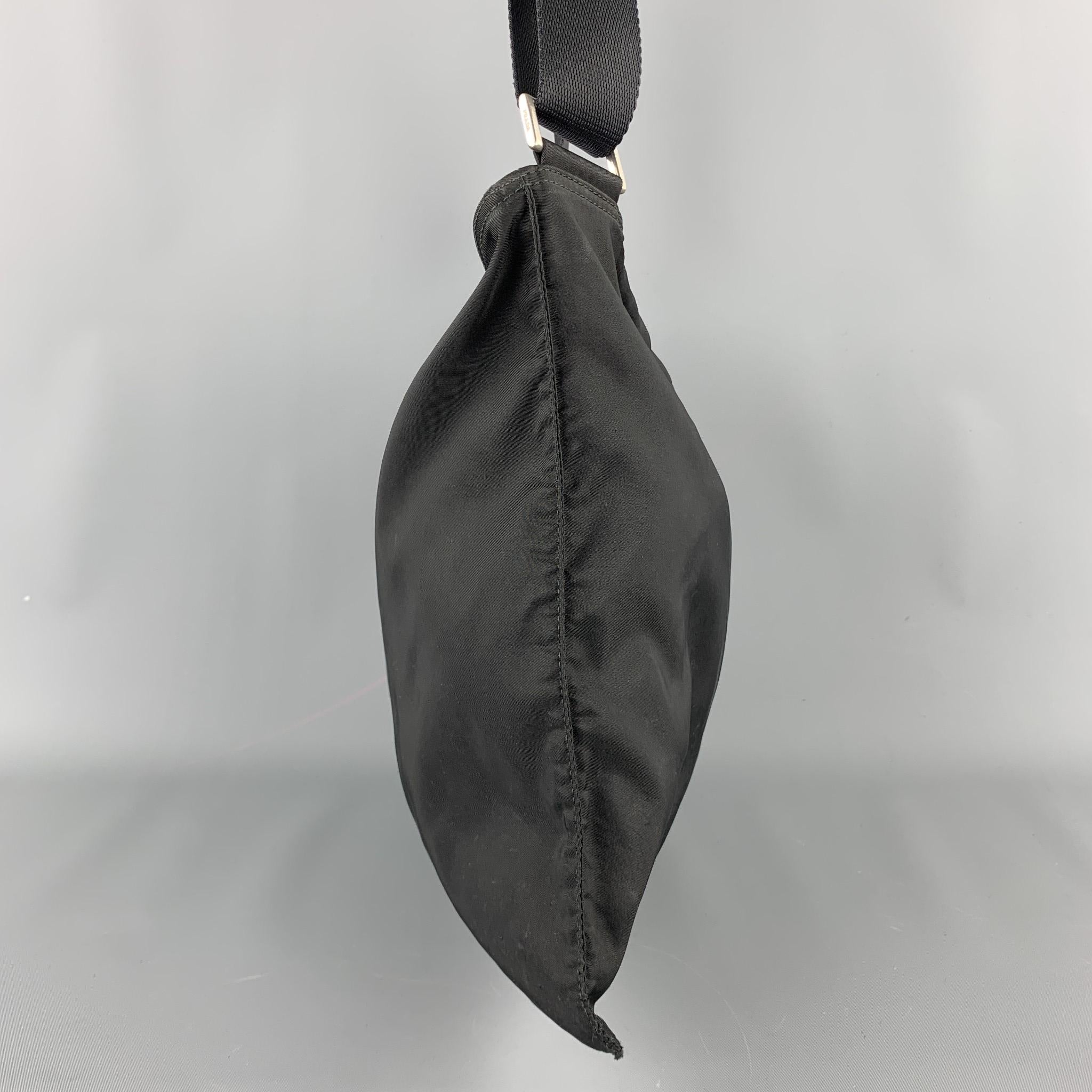 PRADA Black Nylon Cross Body Handbag 1
