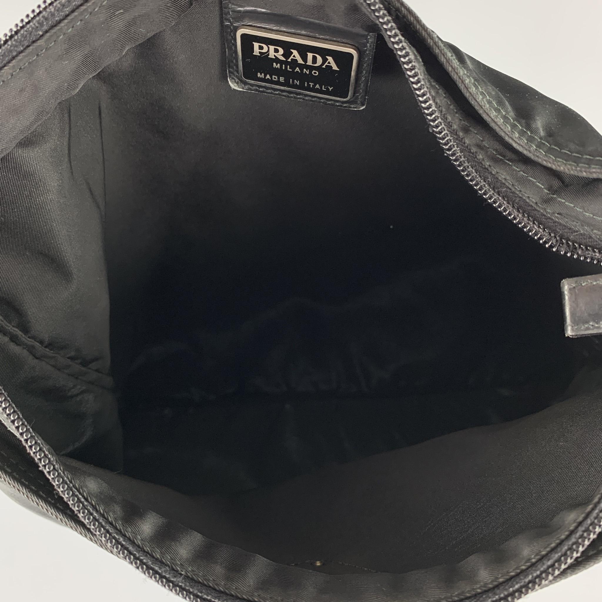 PRADA Black Nylon Cross Body Handbag 3