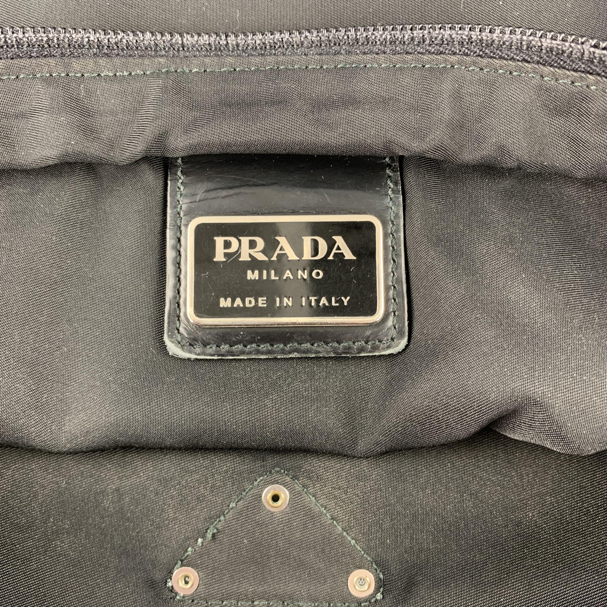 PRADA Black Nylon Cross Body Handbag 4