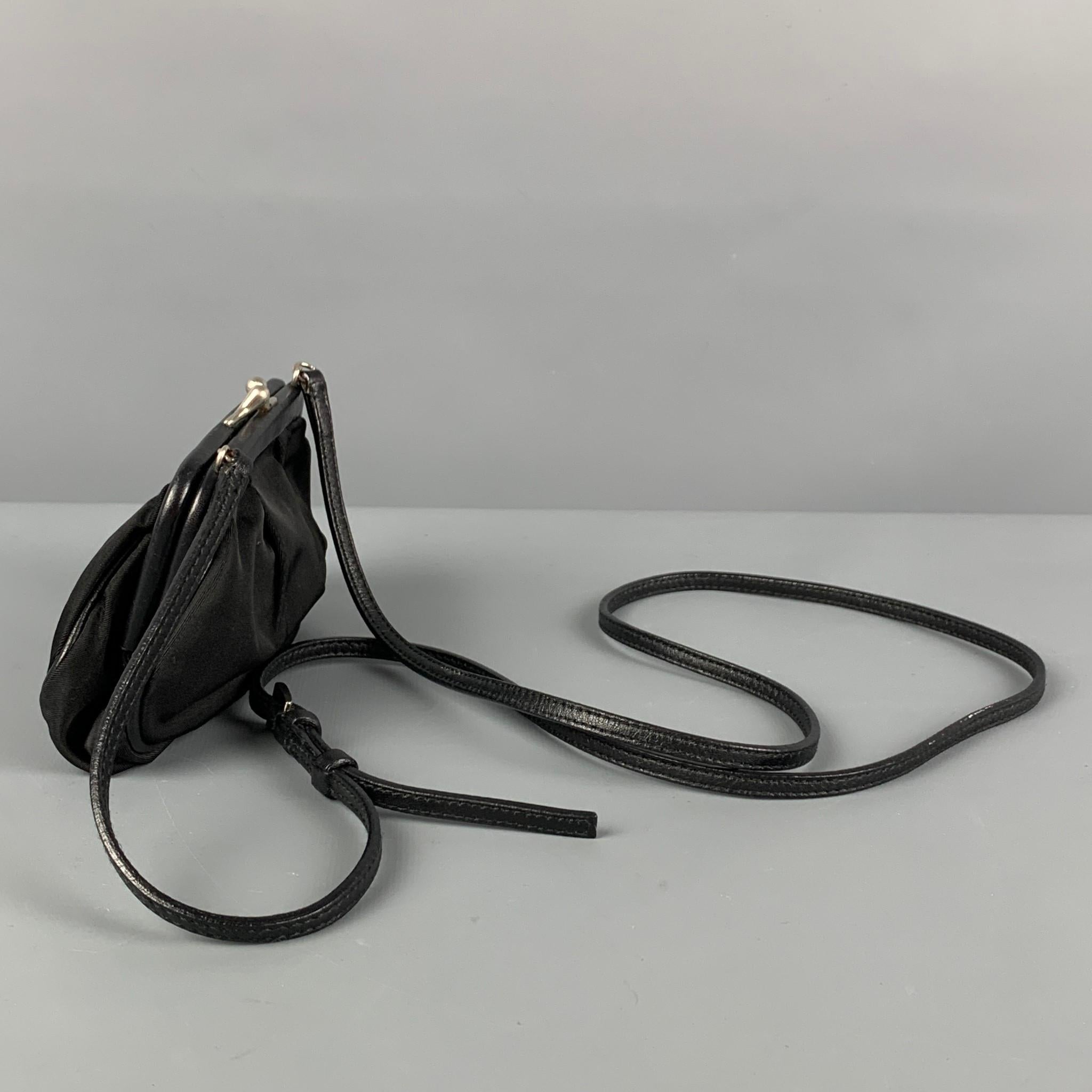 Men's PRADA Black Nylon Cross Body Mini Handbag