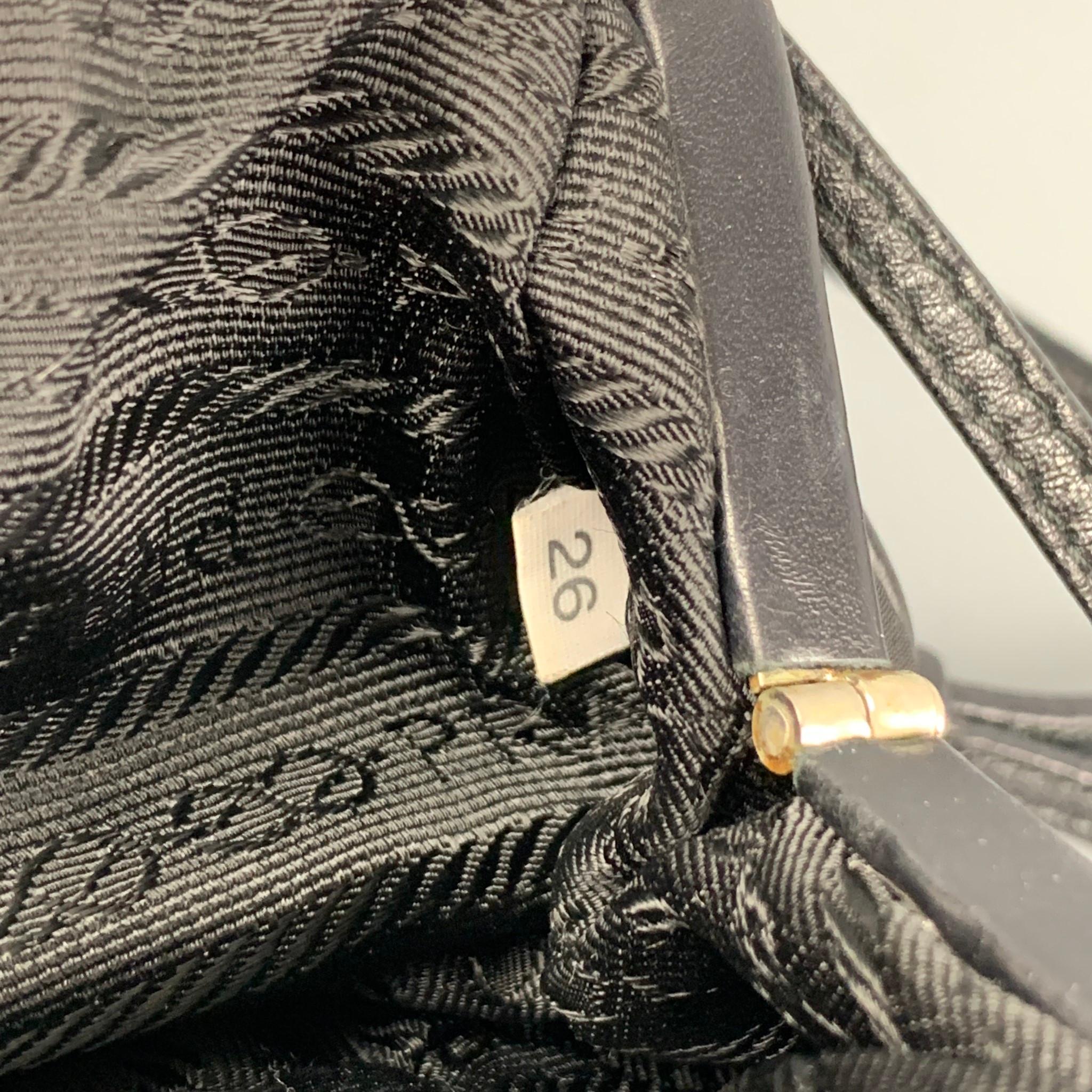 PRADA Black Nylon Cross Body Mini Handbag 2