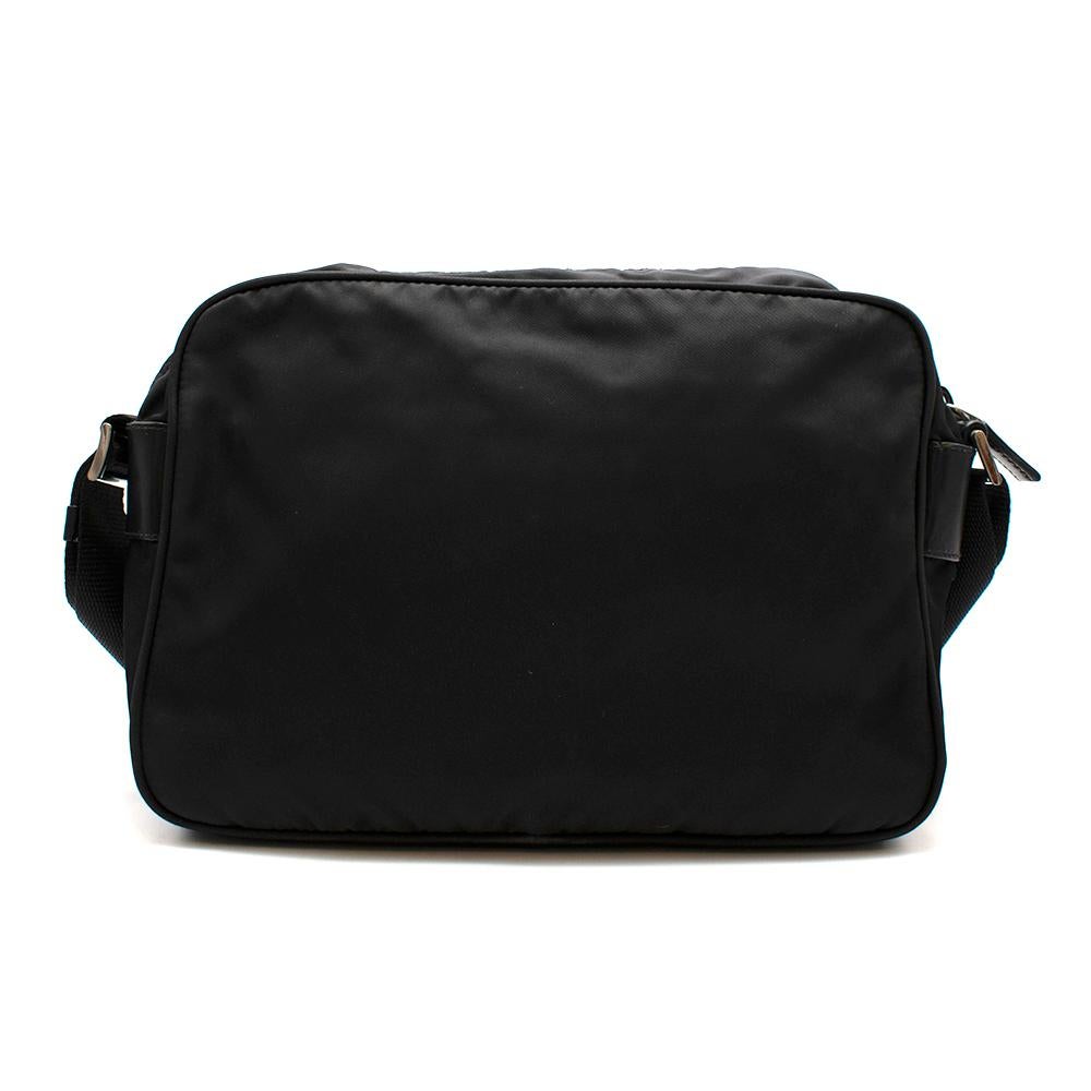 prada black nylon cross body bag