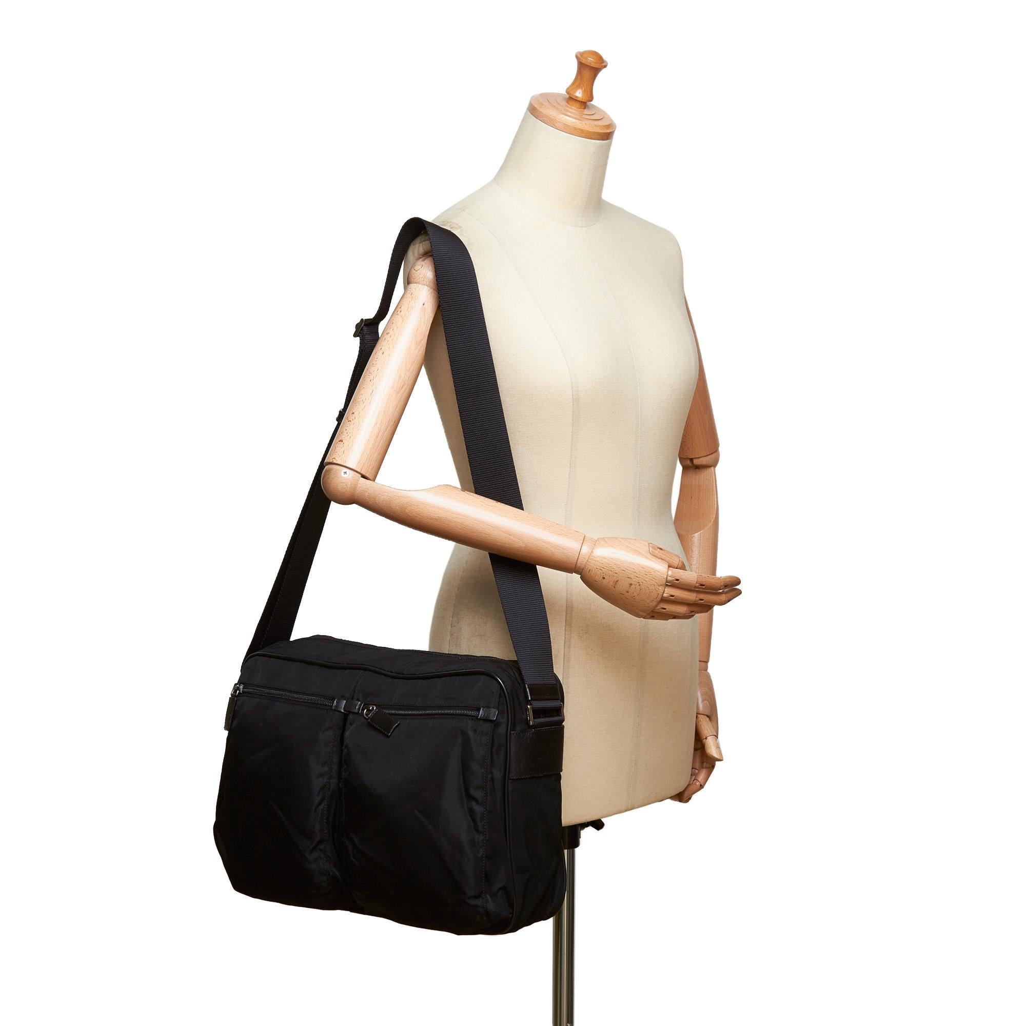 Prada Black Nylon Crossbody Bag 4