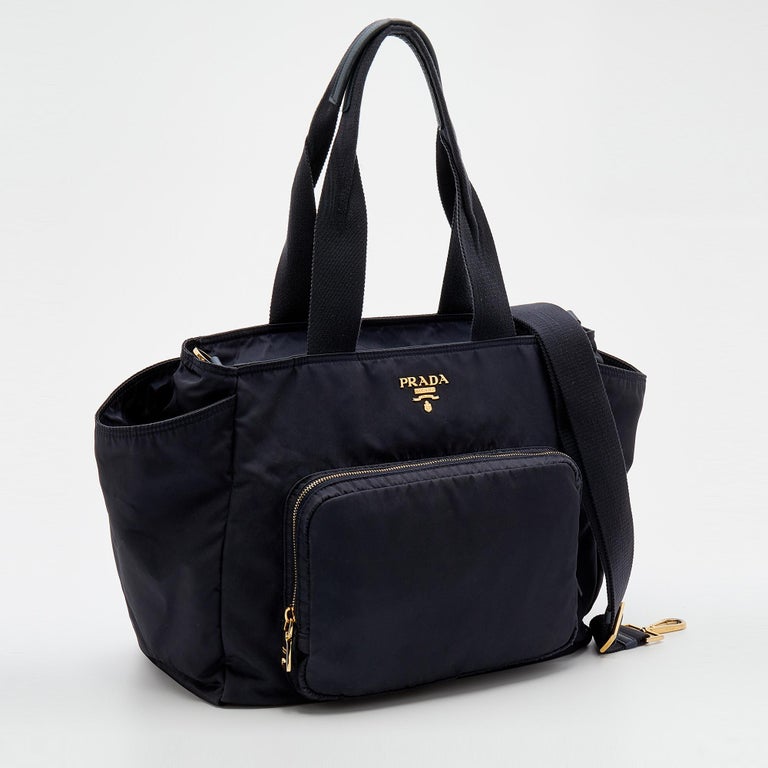 Prada Black Nylon Diaper Bag at 1stDibs