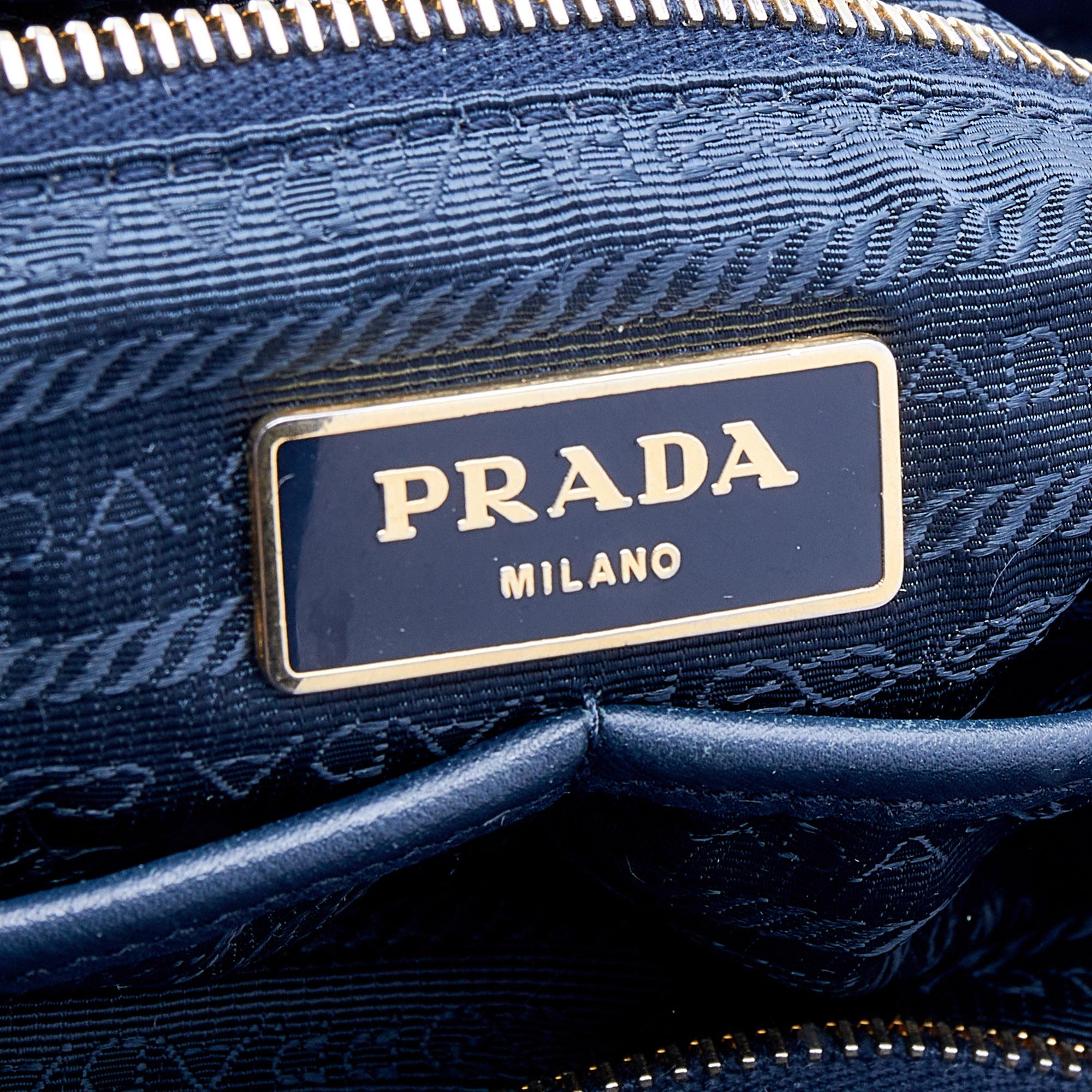 Prada Black Nylon Diaper Bag In Good Condition In Dubai, Al Qouz 2