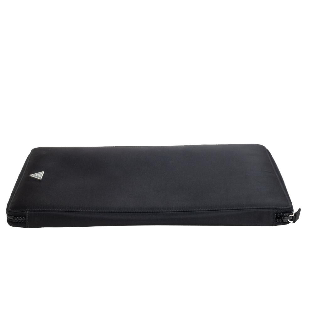 Prada Black Nylon Document Holder 1