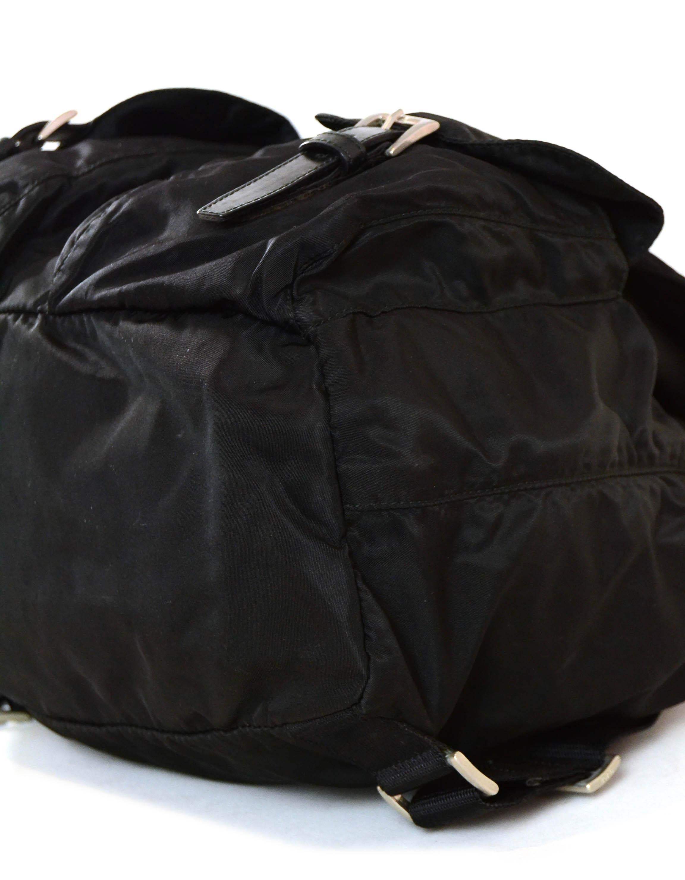 prada leather backpack purse