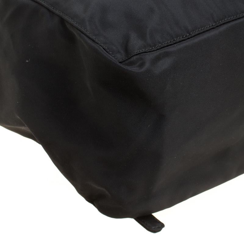 Prada Black Nylon Drawstring Backpack 6