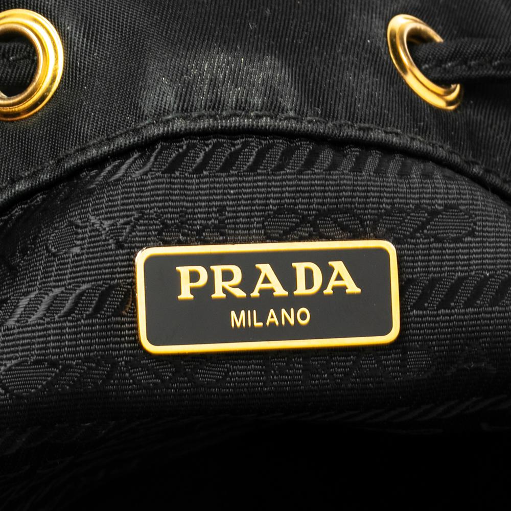 Women's Prada Black Nylon Duet Top Handle Bag
