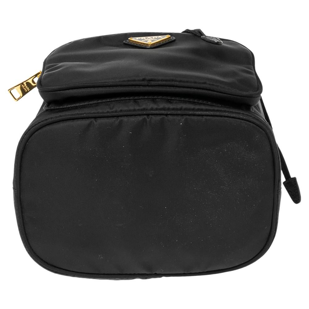 Prada Black Nylon Duet Top Handle Bag 3