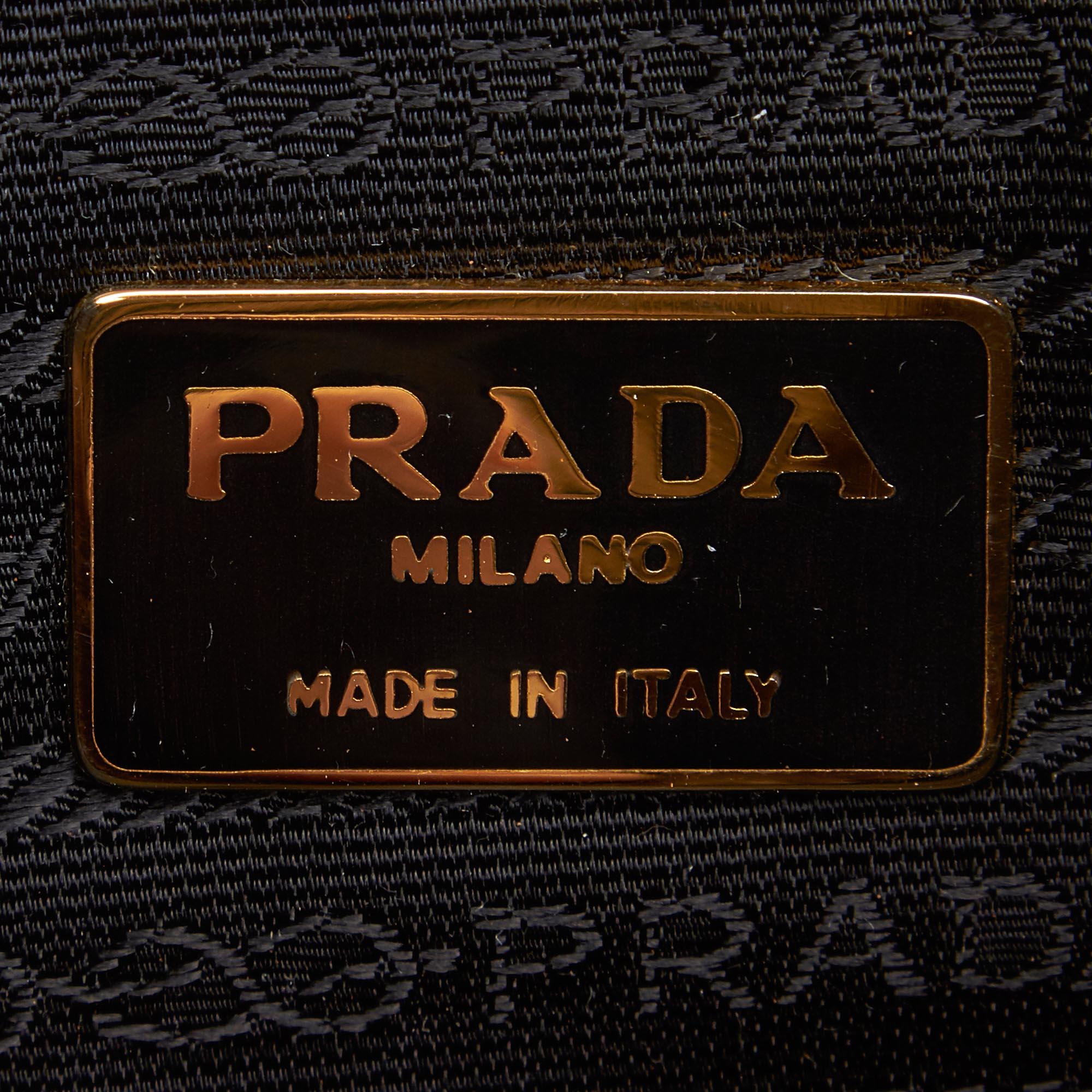 Prada Black Nylon Fabric Crossbody Bag Italy For Sale 2